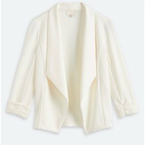 Skies Are Blue Cream White Blazer